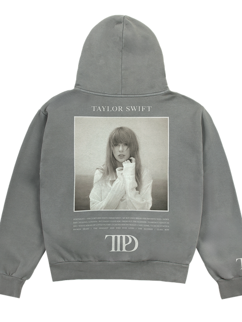 Taylor Swift The Tortured Poets Department Gray Hoodie