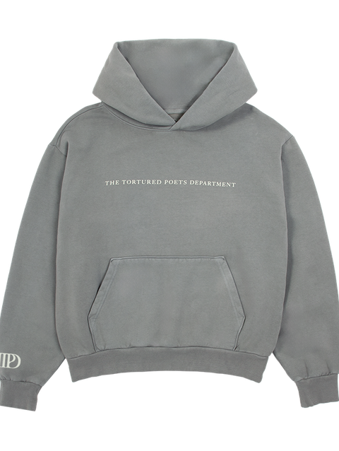 Taylor Swift The Tortured Poets Department Gray Hoodie