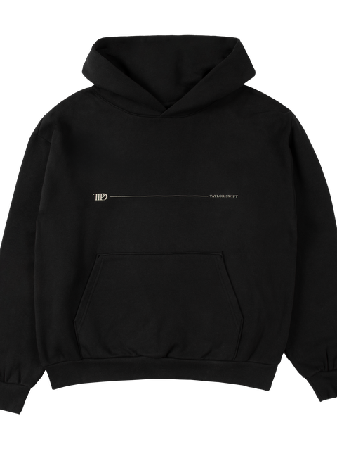 Taylor Swift The Tortured Poets Department Black Hoodie