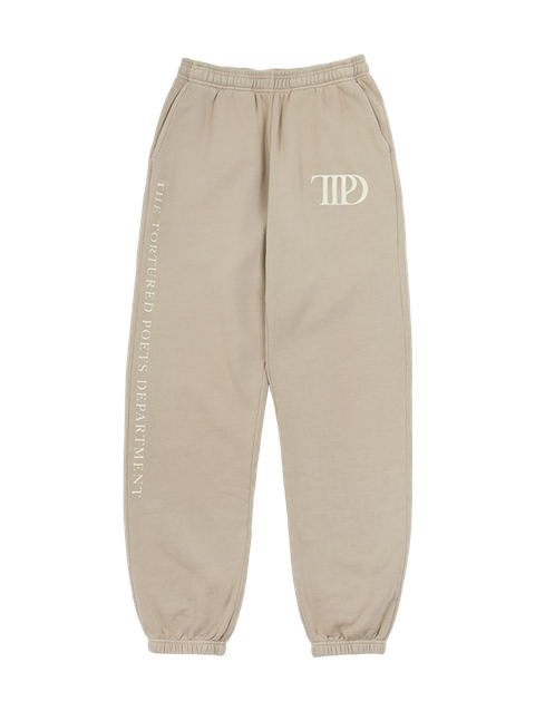 Taylor Swift The Tortured Poets Department Beige Sweatpants