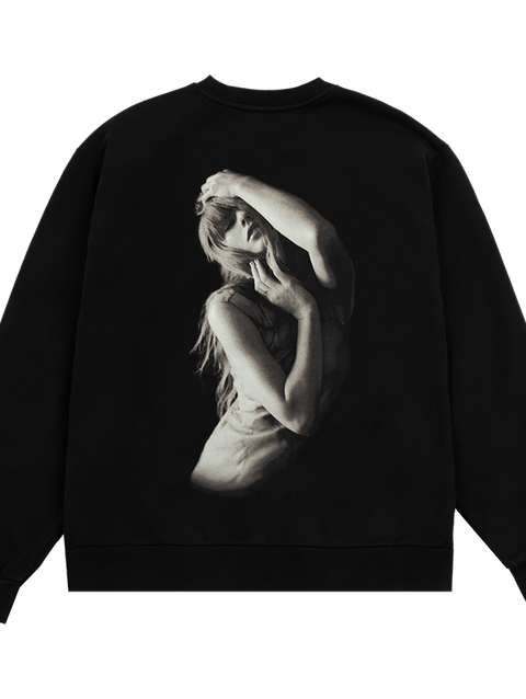 Taylor Swift The Tortured Poets Department Black Crewneck