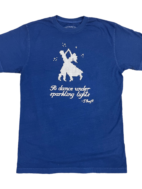 Taylor Swift Christmas Tree Farm Blue T-Shirt