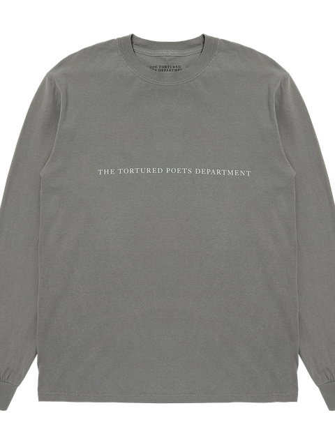 Taylor Swift The Tortured Poets Department Gray Photo Long Sleeve T-Shirt