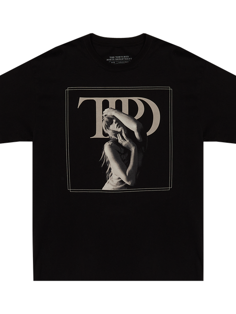 Taylor Swift The Tortured Poets Department Black Photo T-Shirt