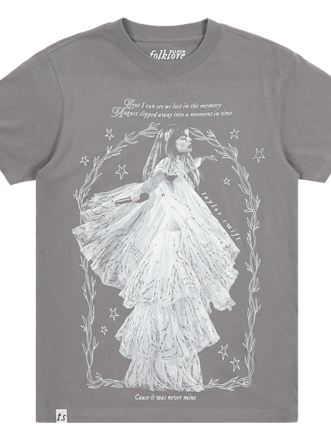 Taylor Swift Folklore Album Moment In Time Oversized T-Shirt