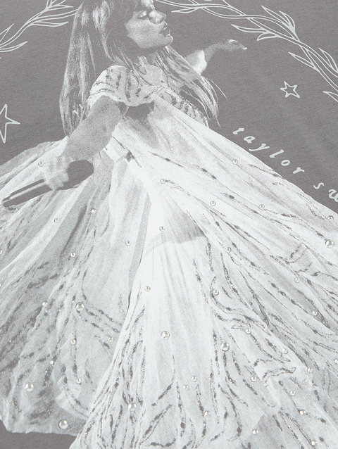 Taylor Swift Folklore Album Moment In Time Oversized T-Shirt