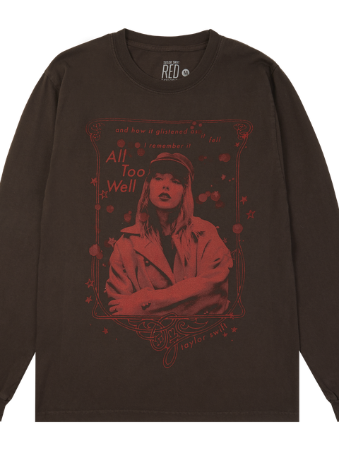 Taylor Swift Red (Taylor's Version) Glistened As It Fell Longsleeve T-Shirt