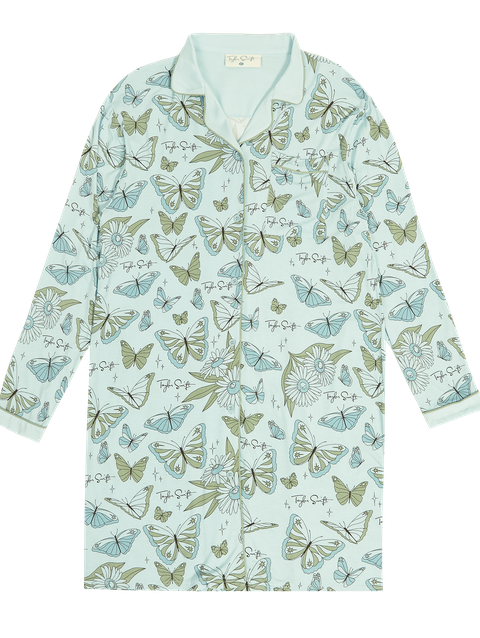 Taylor Swift Self-Titled Butterfly PJ Shirt Dress