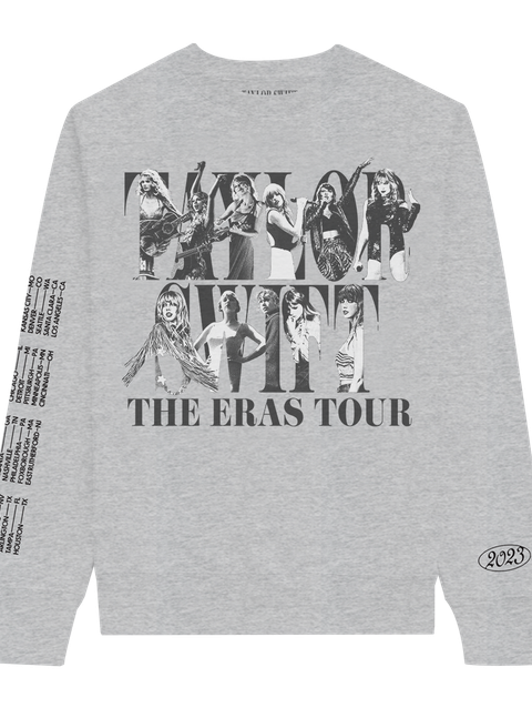 Taylor Swift | The Eras Tour Gray Crewneck