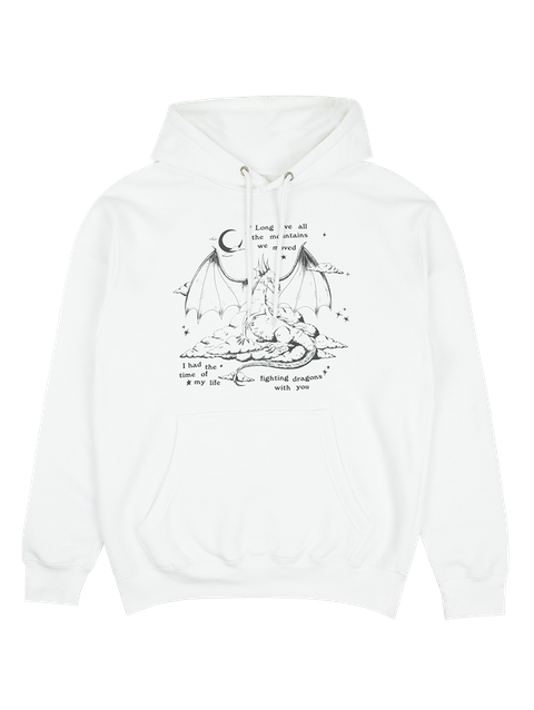 Taylor Swift Fighting Dragons With You White Hoodie