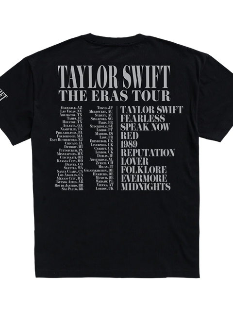 Taylor Swift | The Eras International Tour Black T-Shirt