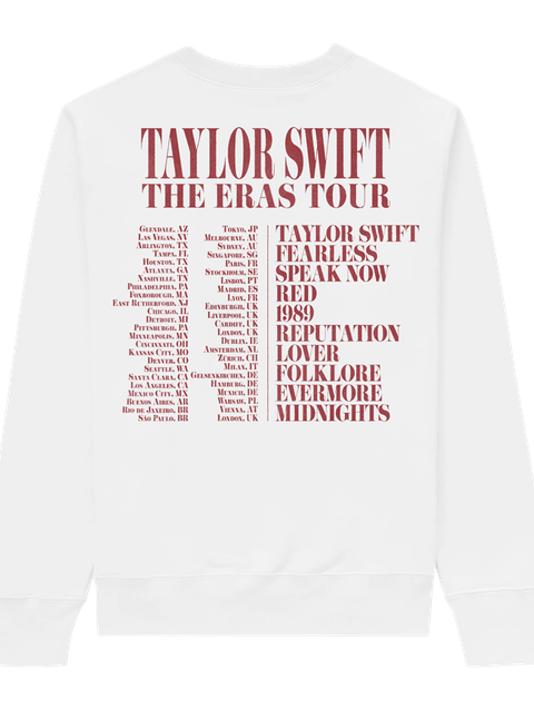 Taylor Swift | The Eras Tour Photo White Crewneck