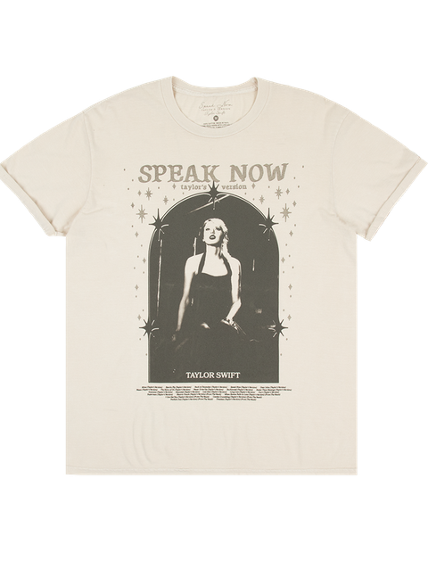 Taylor Swift Speak Now (Taylor's Version) Tracklist Taupe T-Shirt