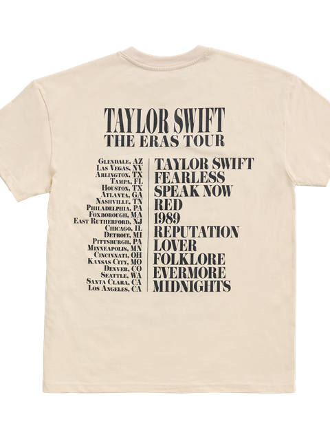 Taylor Swift | The Eras Tour US Dates Beige T-Shirt