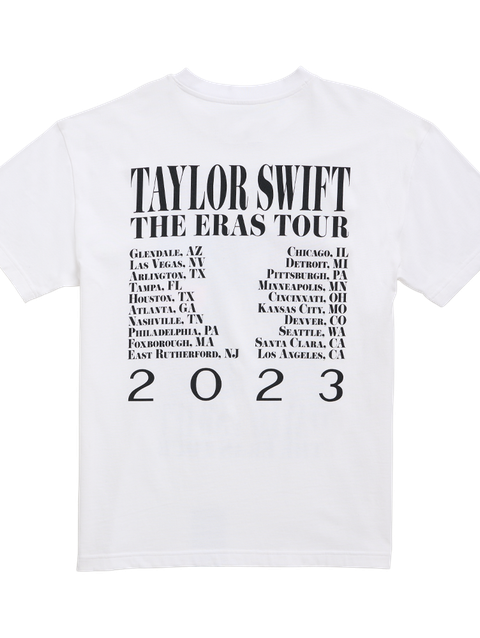 Taylor Swift | The Eras Tour US Dates White T-Shirt