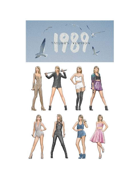 Taylor Swift 1989 (Taylor's Version) Eras Puffy Stickers