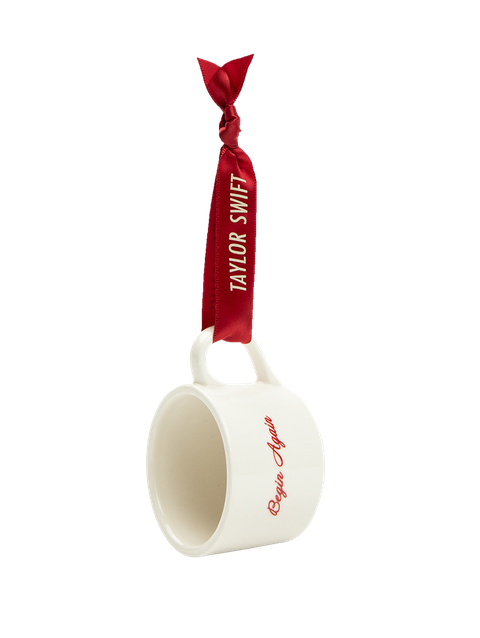 Taylor Swift Red (Taylor's Version) Begin Again Teacup Ornament