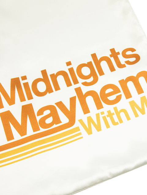 Taylor Swift Midnights Mayhem With Me Satin Pillowcase